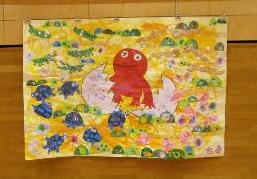 りす組　劇「たまごのあかちゃん」　壁面