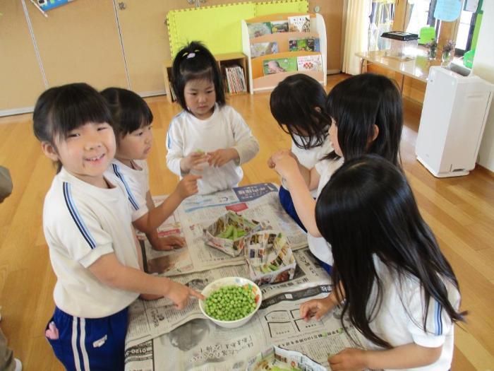 5歳、4歳さやむき