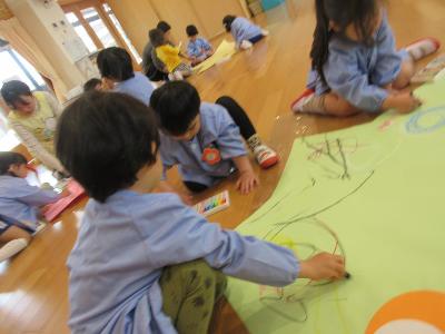 こいのぼり制作3歳児