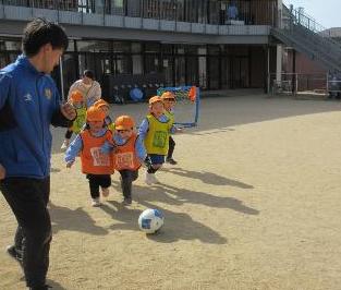 サッカー教室3歳児試合