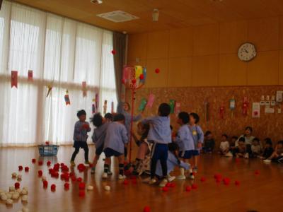 玉入れ4歳児