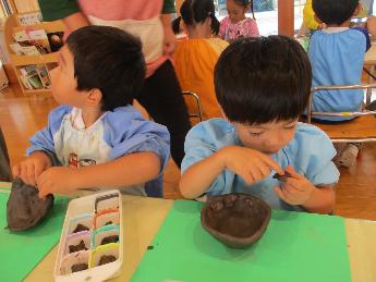 3歳児お皿づくり