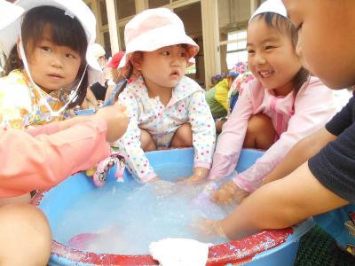 3歳水遊び