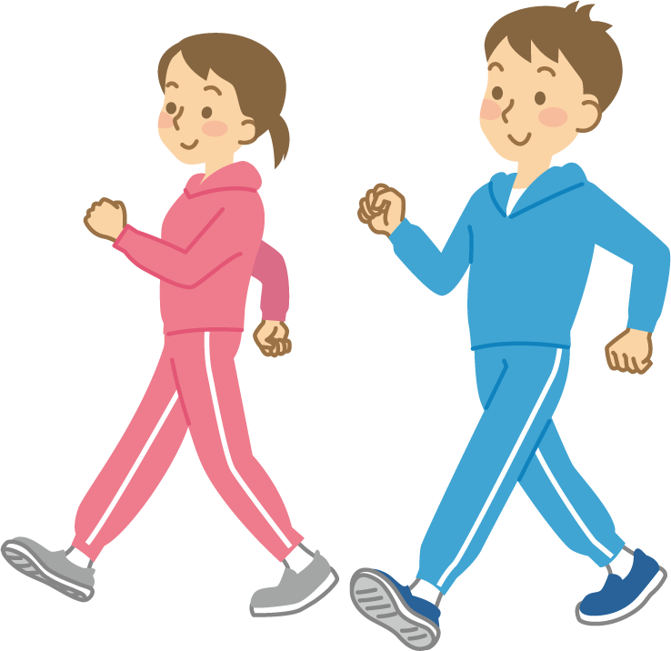 ウォーキングする人