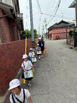 安全に気を付けて探検しました。