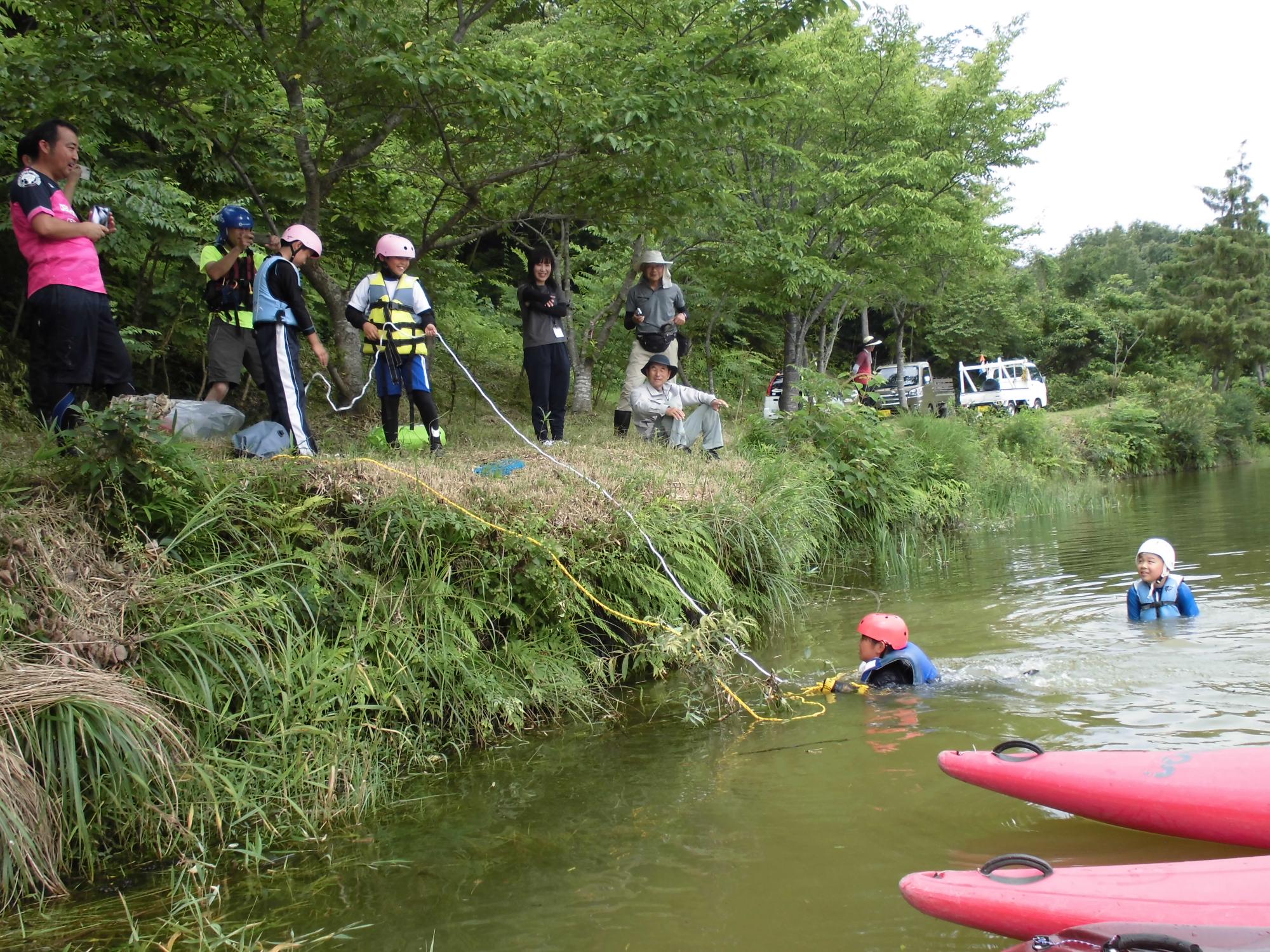 水辺の安全教室