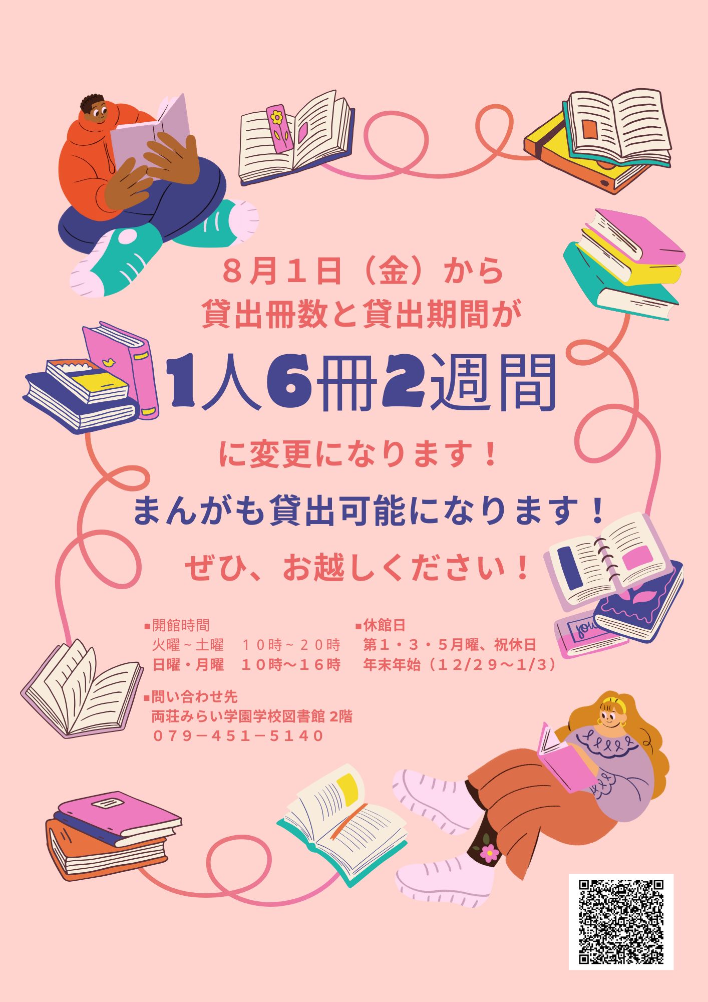 貸出冊数と貸出期間の変更