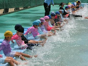 水しぶきがすごい