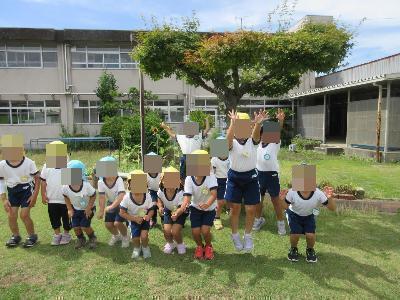 終業式の日の集合写真