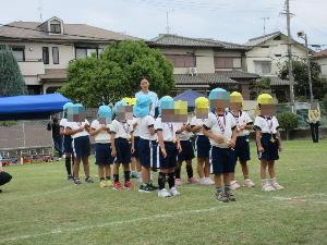 ご褒美メダル授与の様子