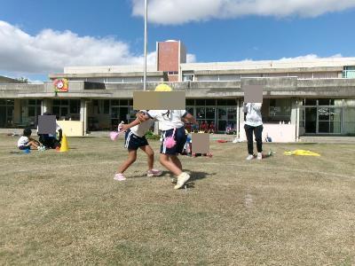 しっぽ取りで戦う4歳児