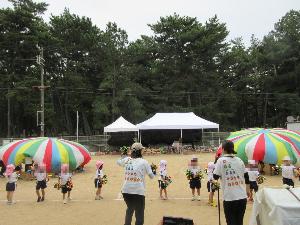 バルーンをしているところ