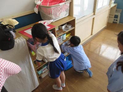 お誕生会で宝探し