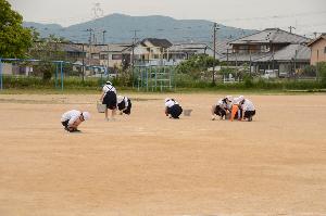 運動場の環境整備