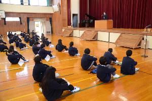 終業式の様子