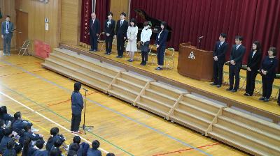 離任式・児童代表