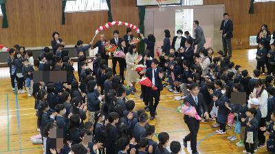 離任式・花道