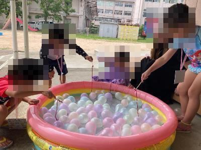 楽しい水風船釣り
