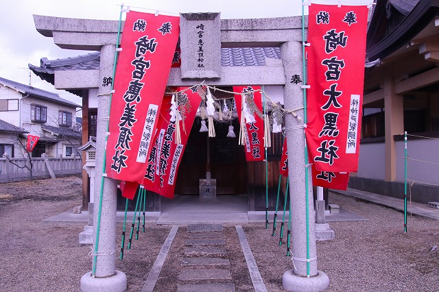 恵美須神社前のようす