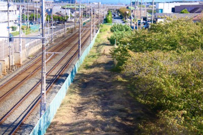 歩道橋から東側を見たところ