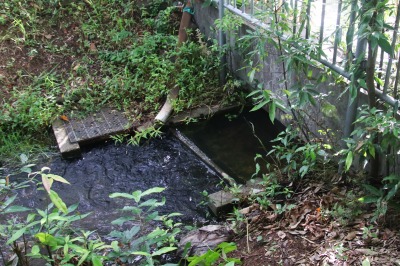 穴田公園側の取水口