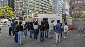 非常用電源車の見学