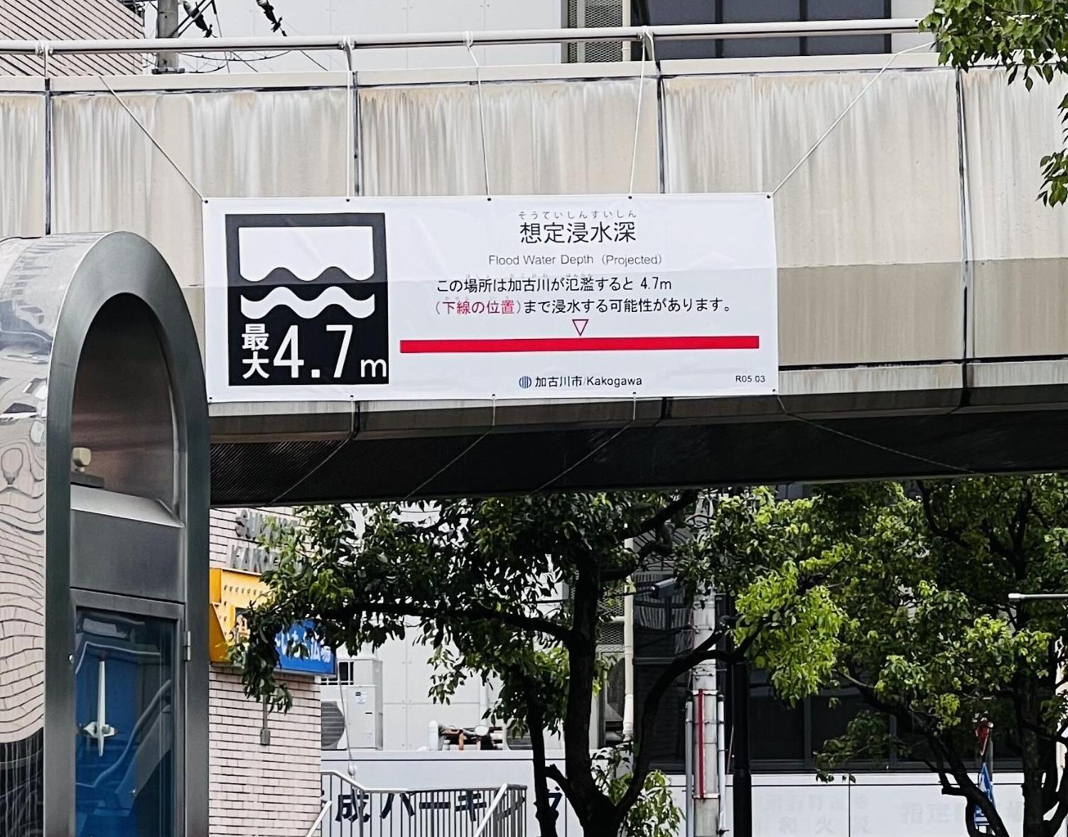 想定浸水深表示