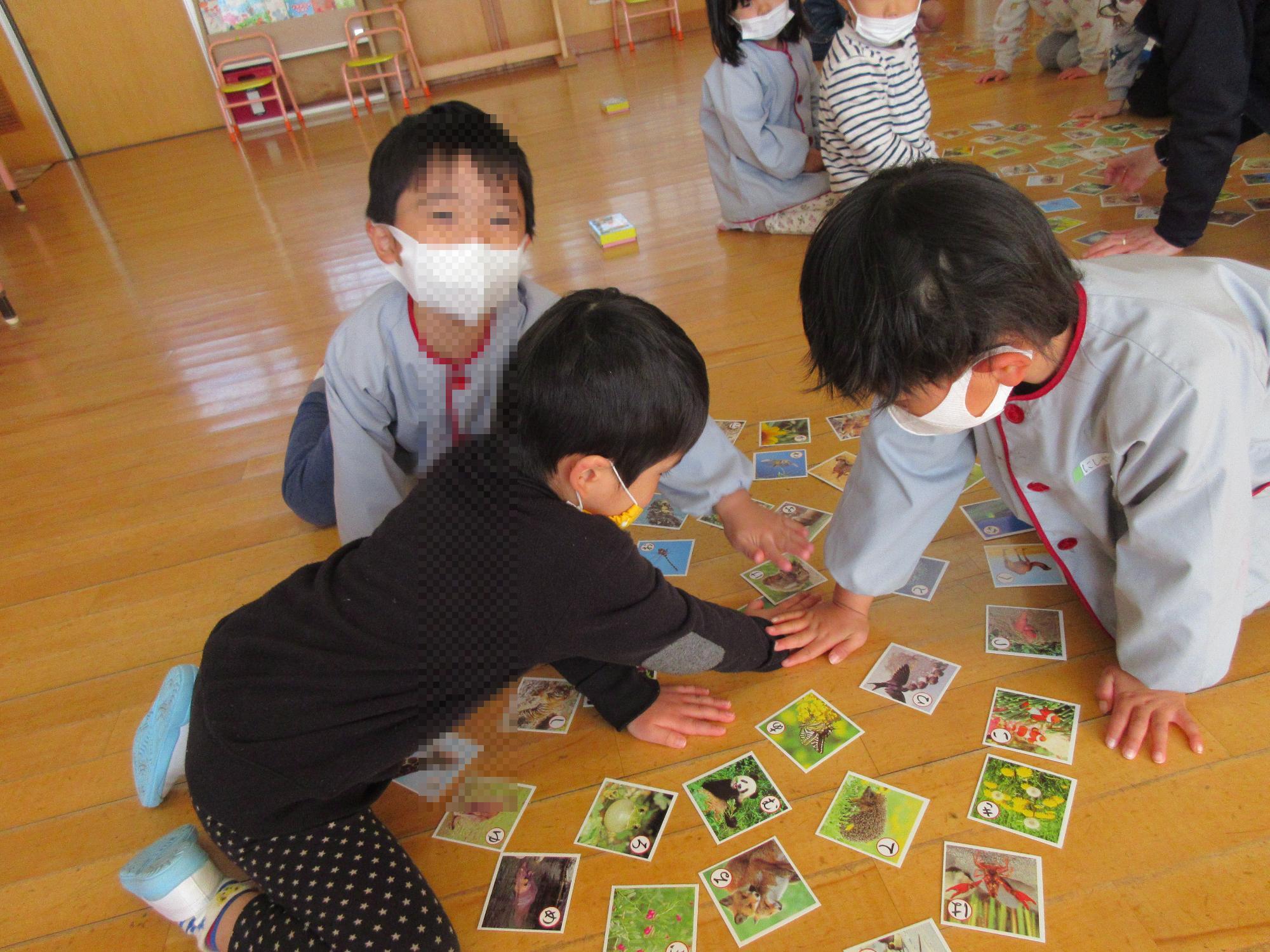 かるた大会　年少児