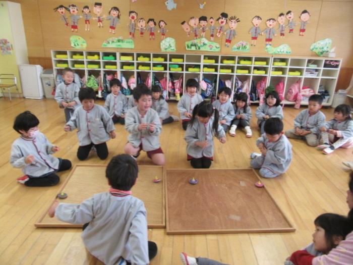 コマ回し大会年少