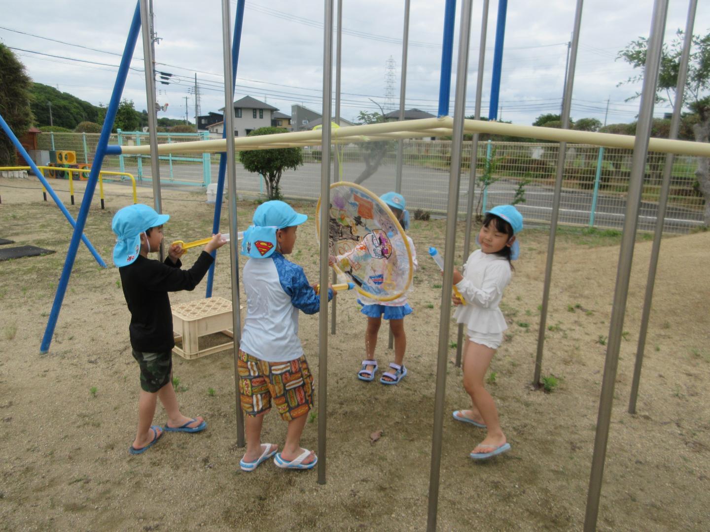 そらぐみ水遊び