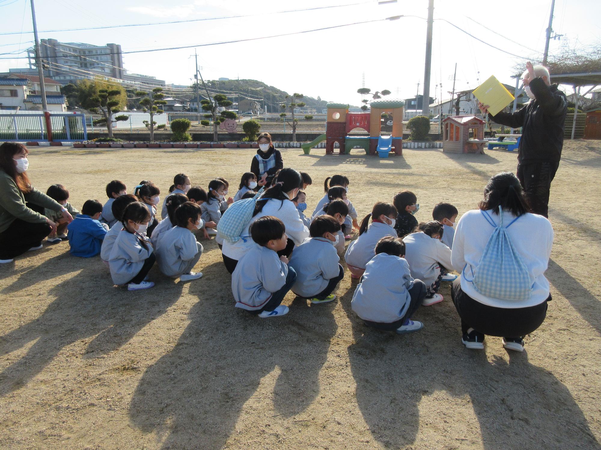 避難訓練園長先生のお話