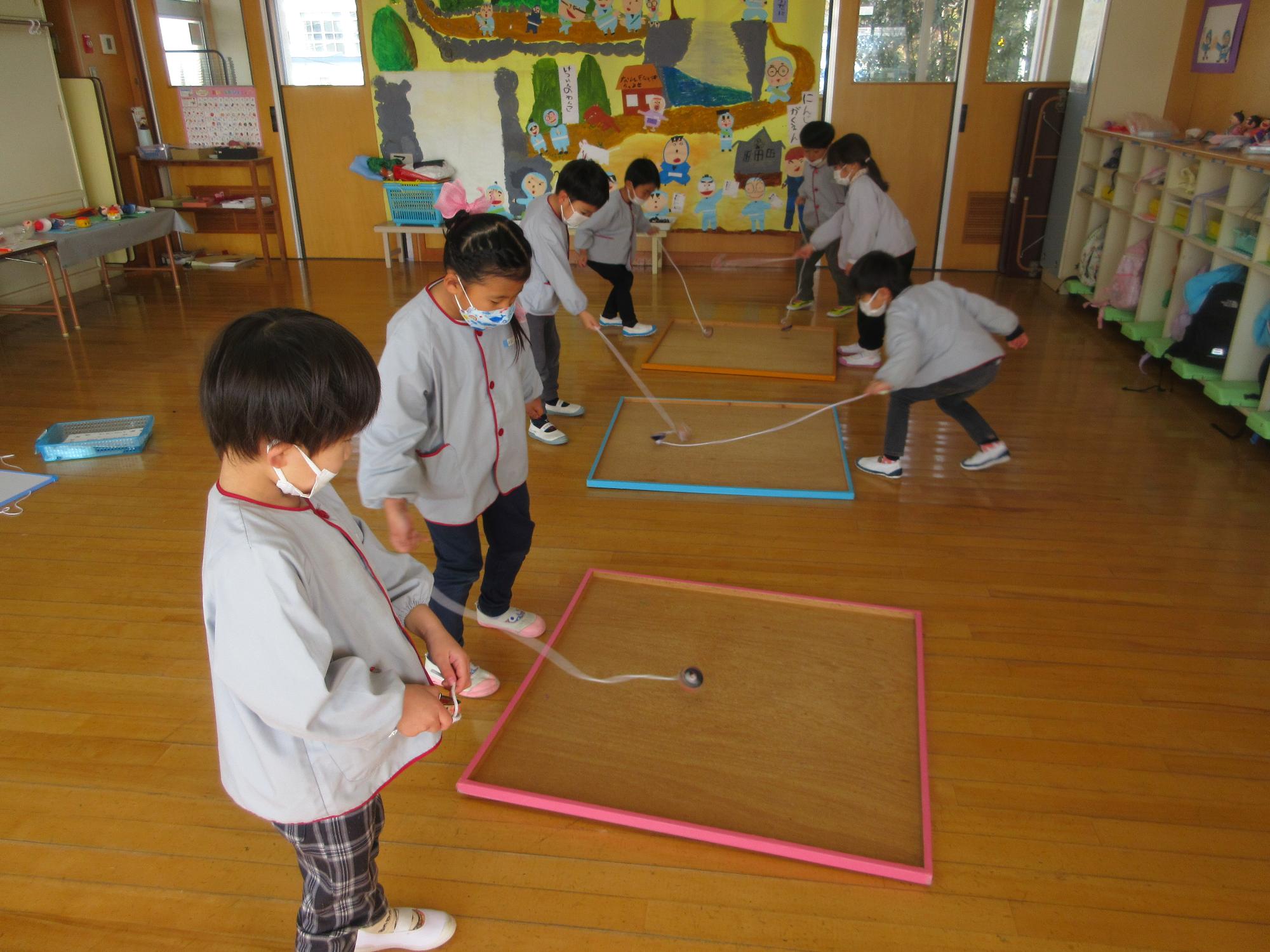 こま回し大会　5歳児