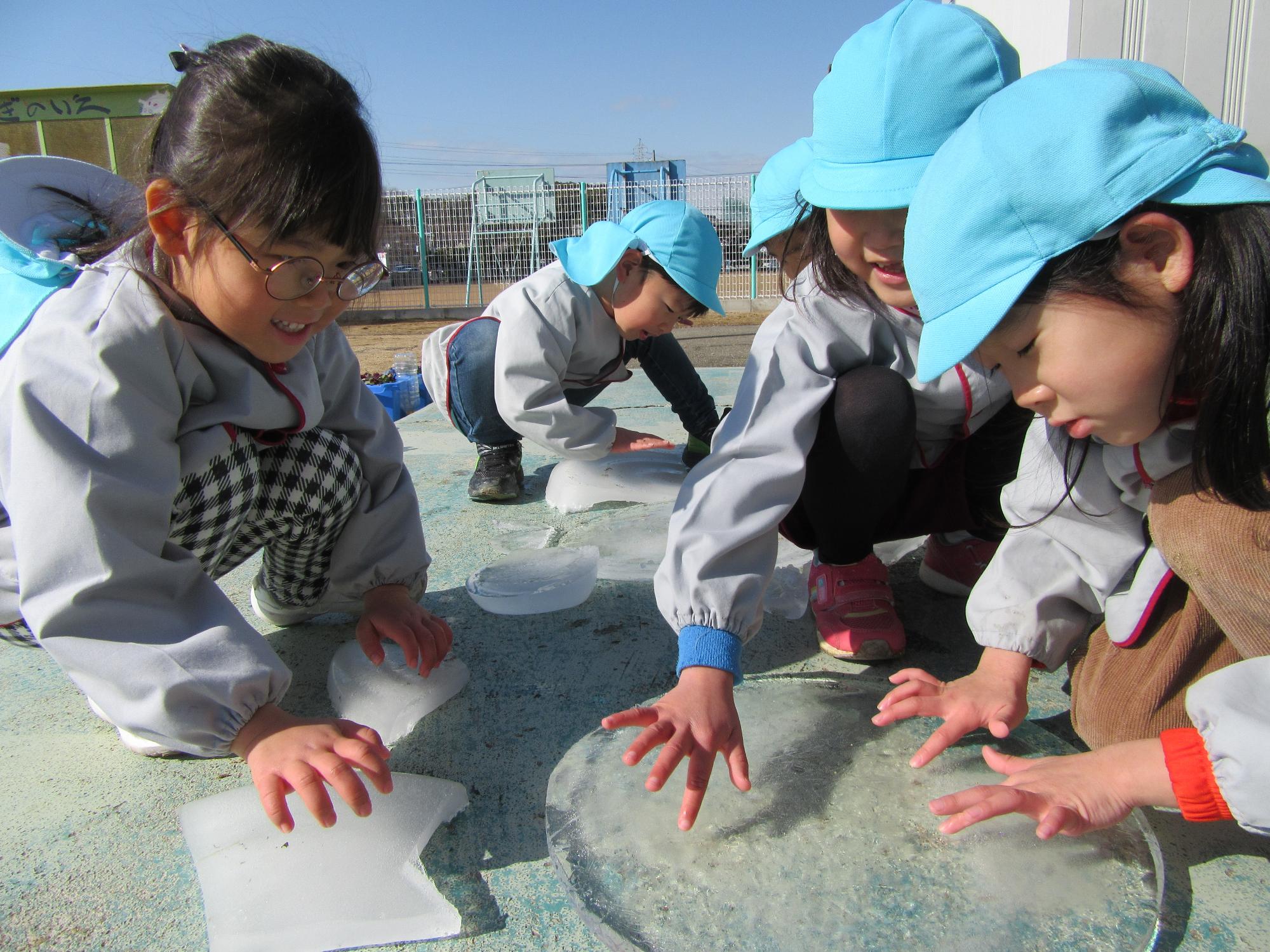 そら組の氷づくり