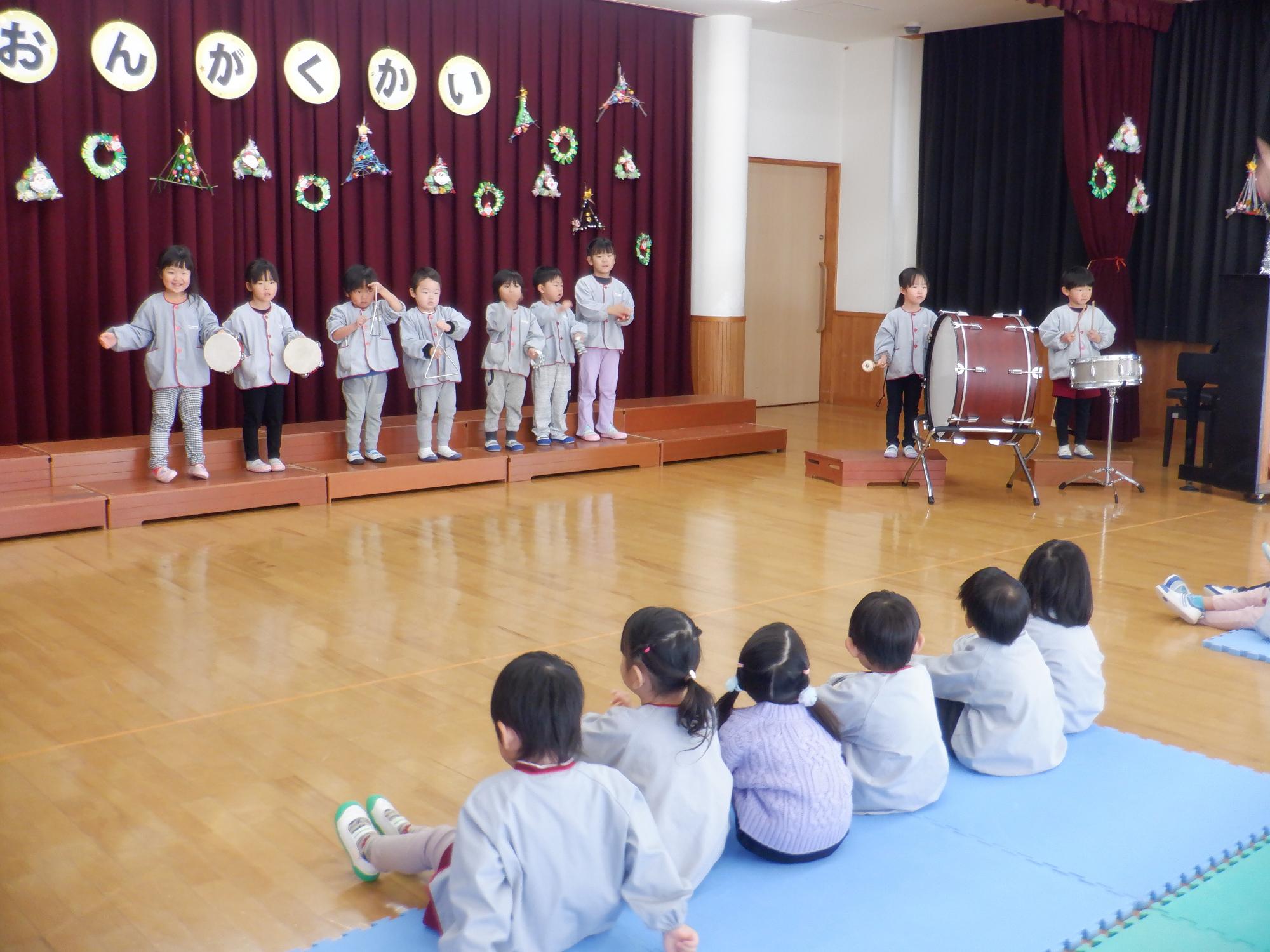 音楽会4歳児