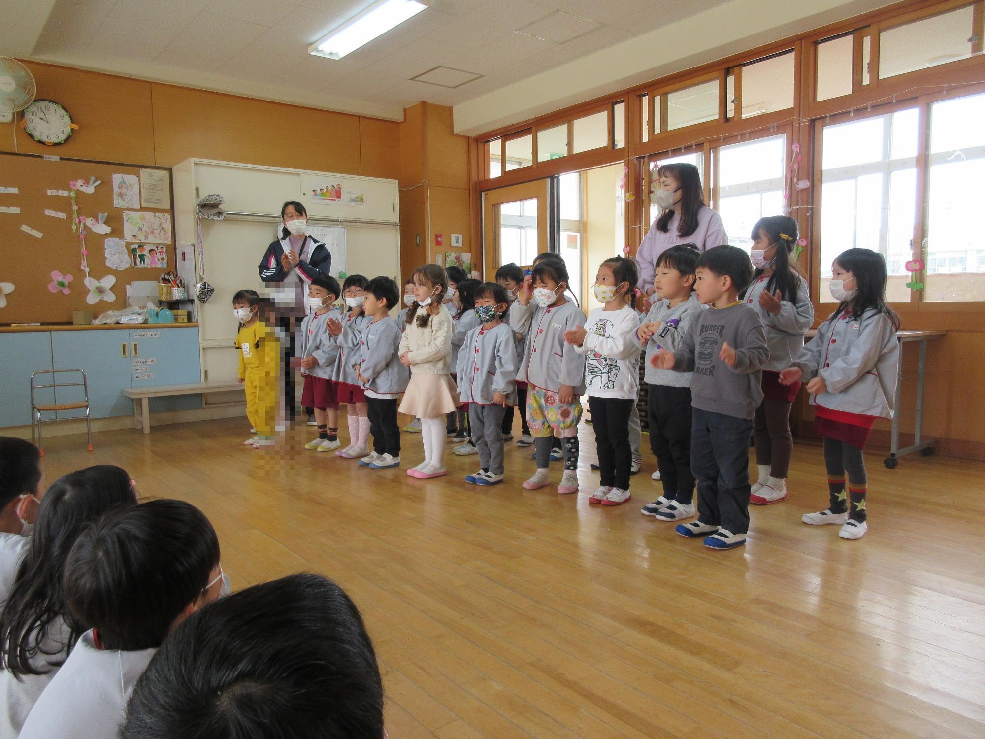 卒園おめでとう、小学校頑張ってね