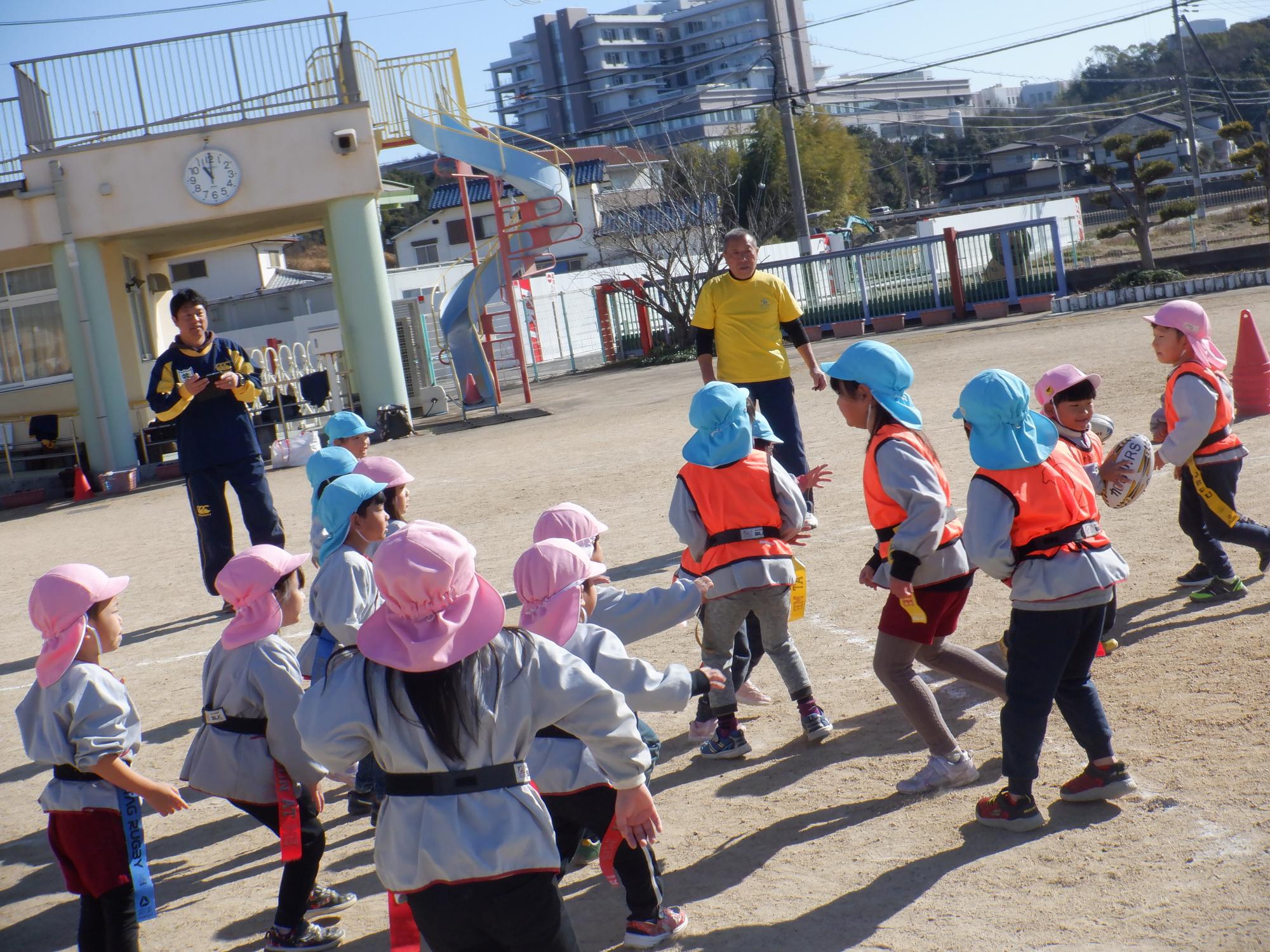 ラグビー教室ゲーム