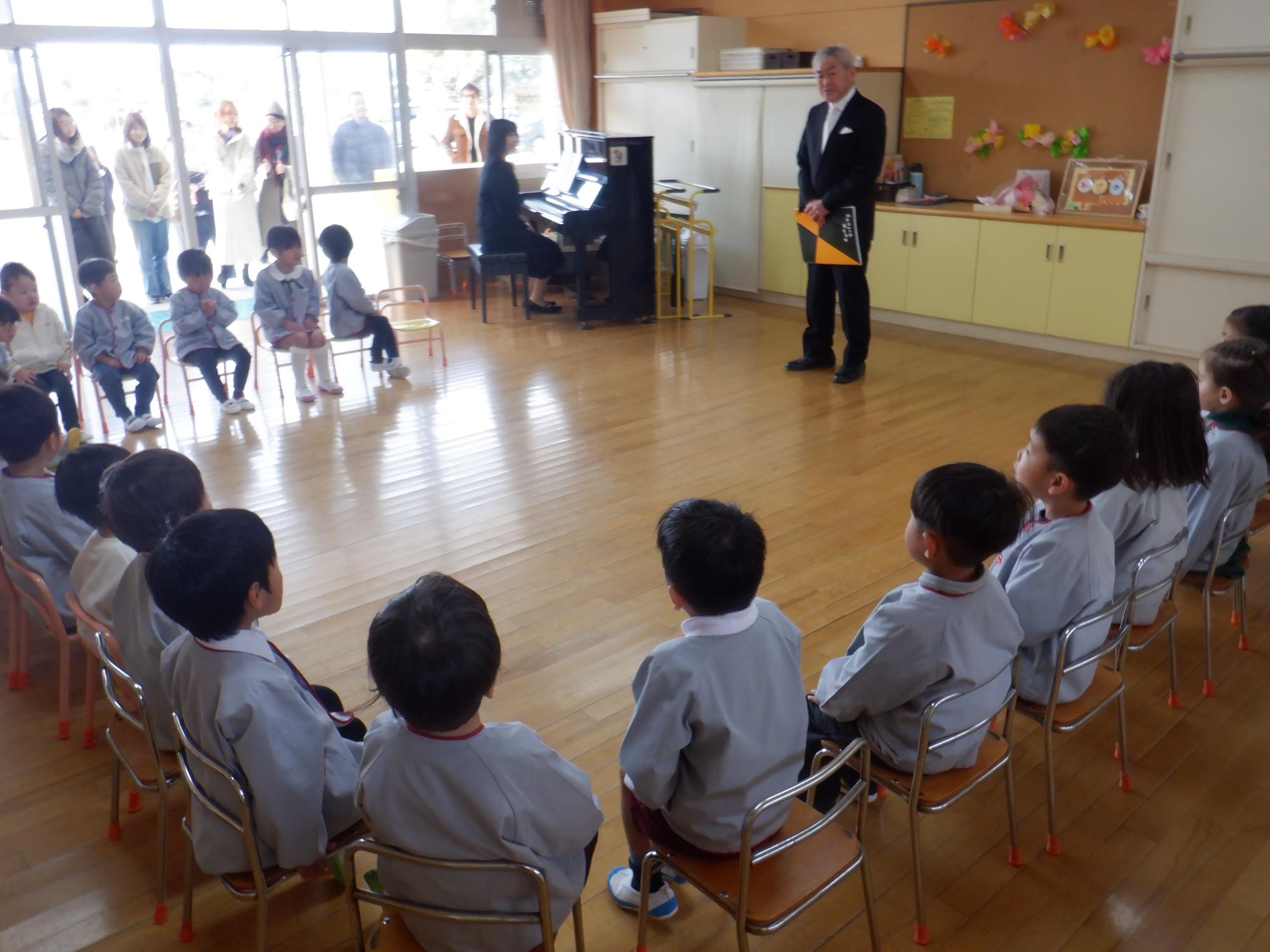 修了式園長先生お話