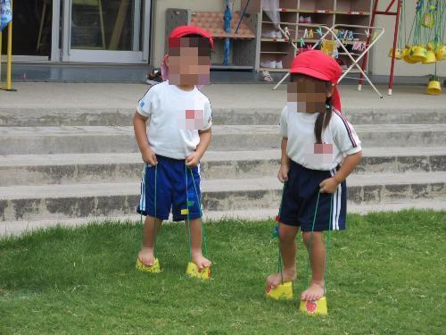 好きな遊びでパカポコをしているところ令和7年度