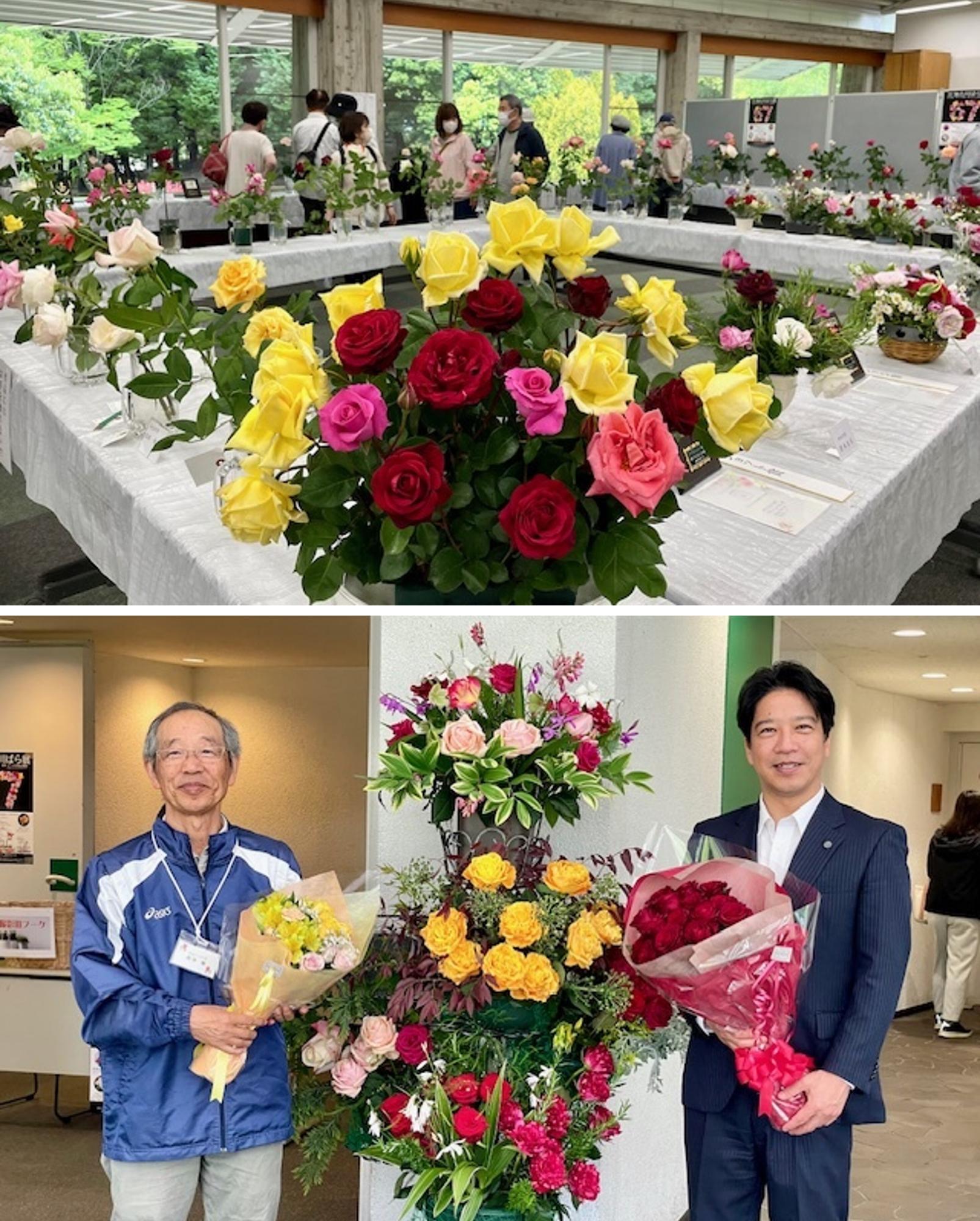 ばら展の様子
