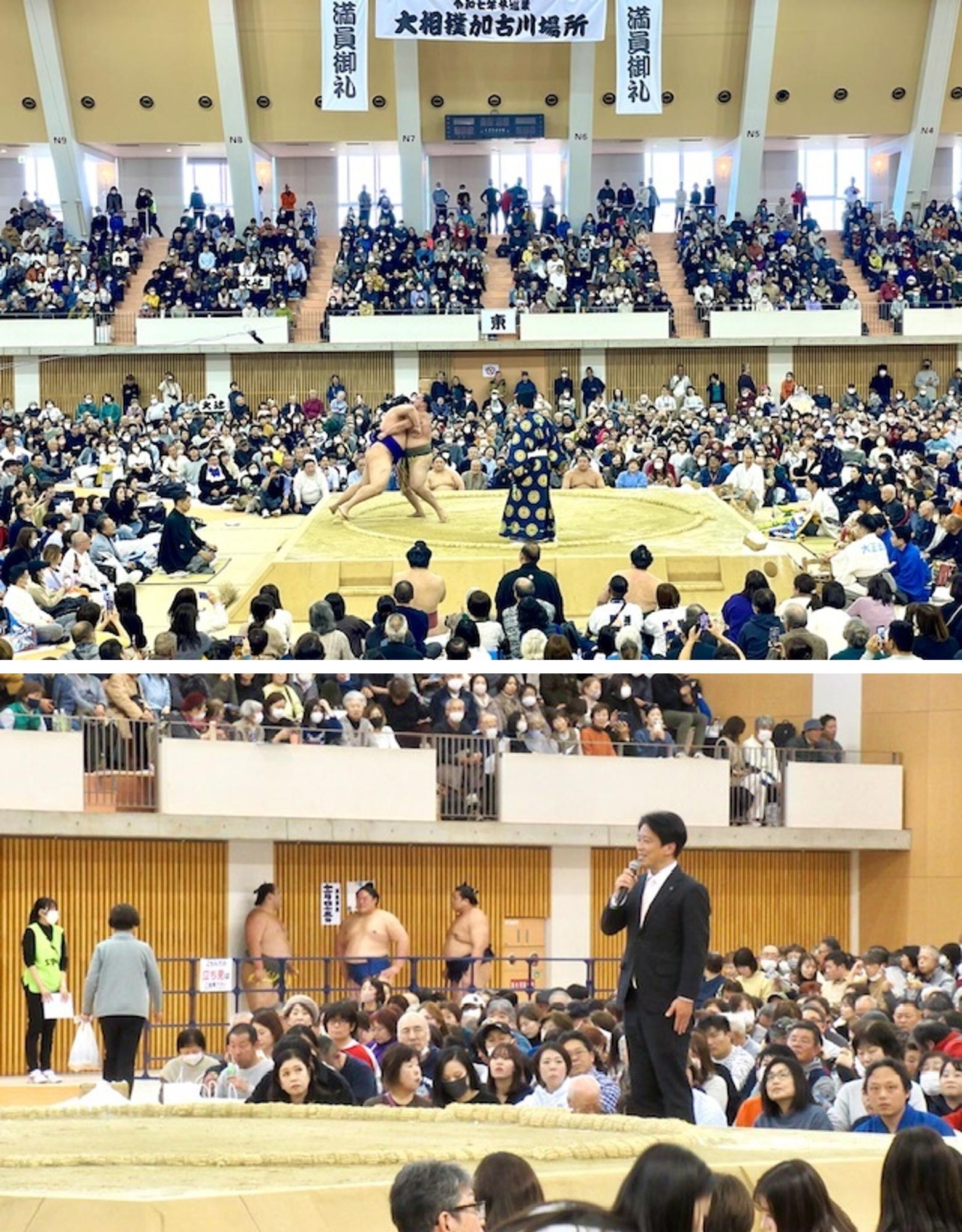 大相撲加古川場所の様子