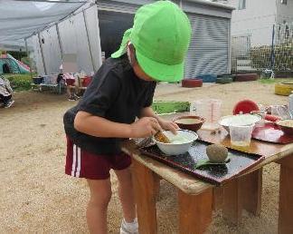 お茶を混ぜる