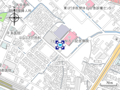 加古川西公民館の地図