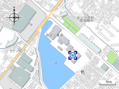東加古川公民館の地図