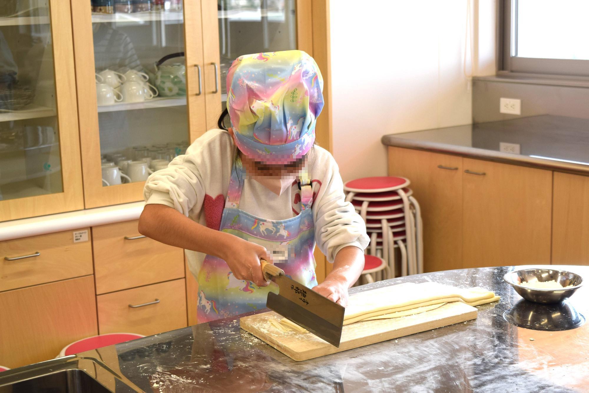 親子うどん打ち教室