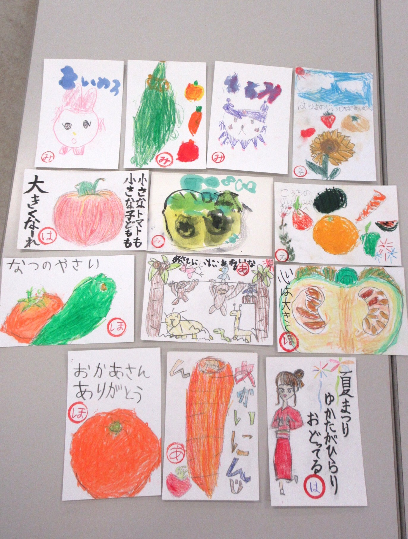 絵手紙教室の様子