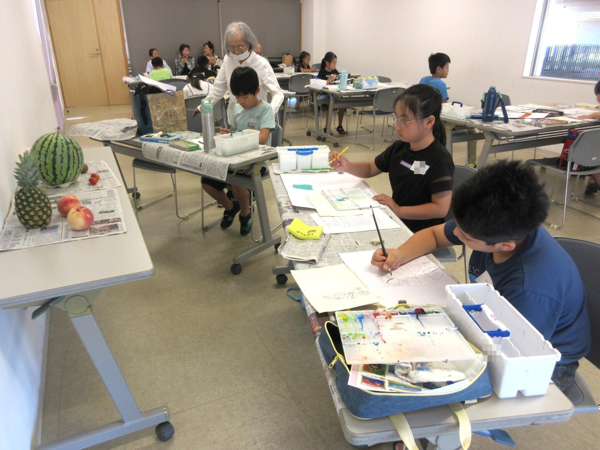 絵画教室の様子