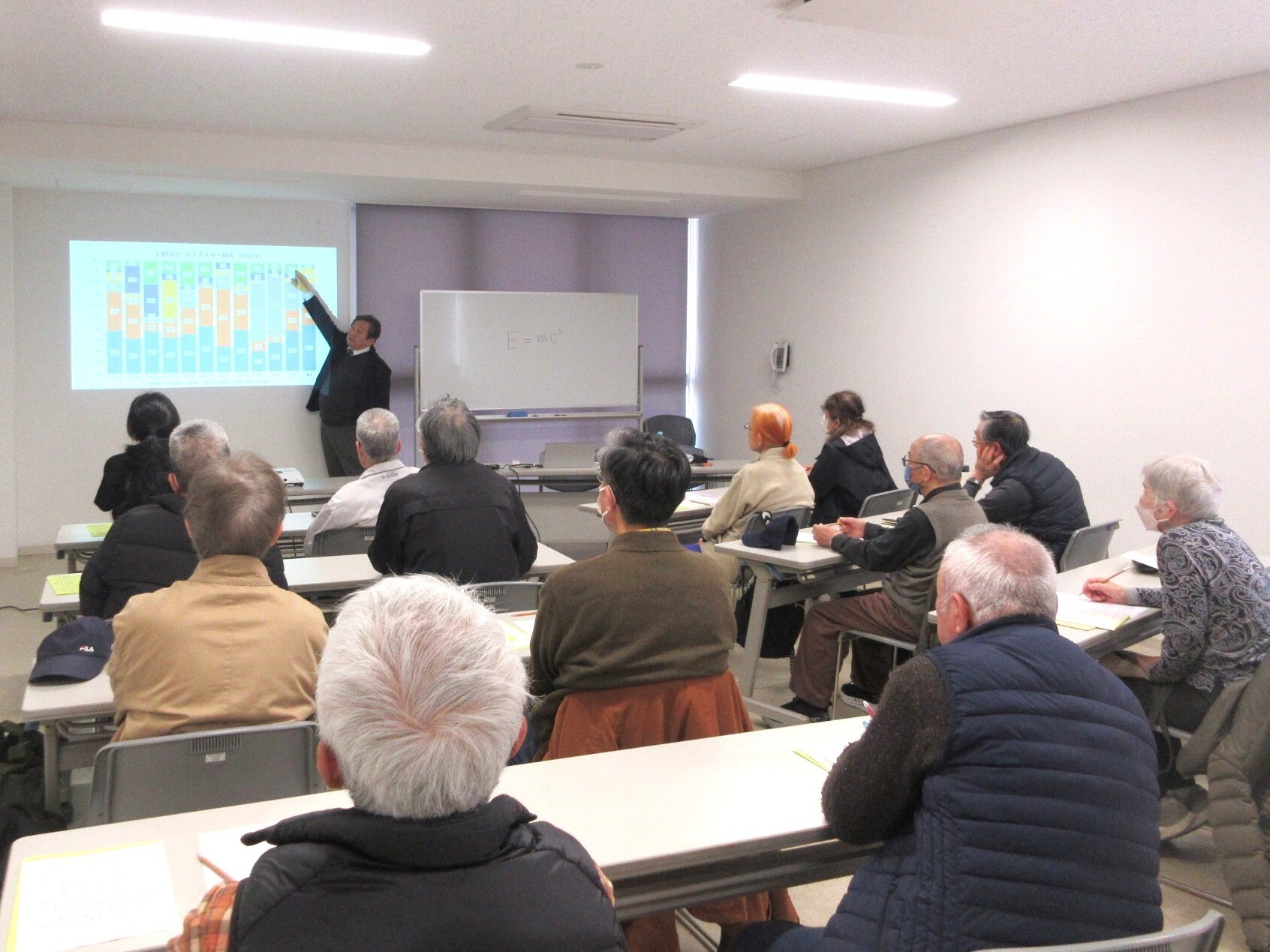 ゼロカーボン社会は可能か講座の様子