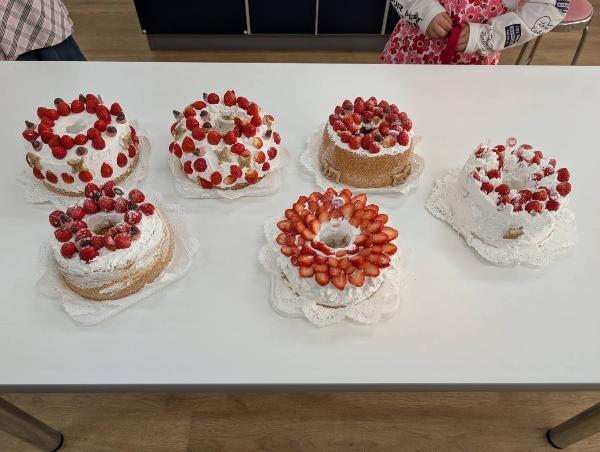 できあがったクリスマスケーキ