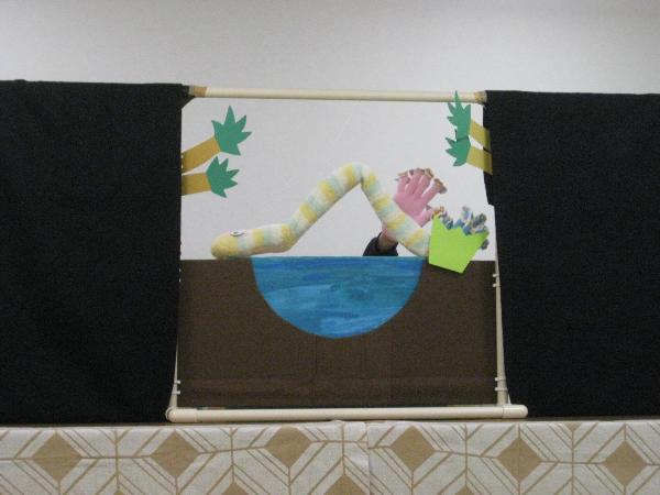 ペープサート『へびくんのおさんぽ』