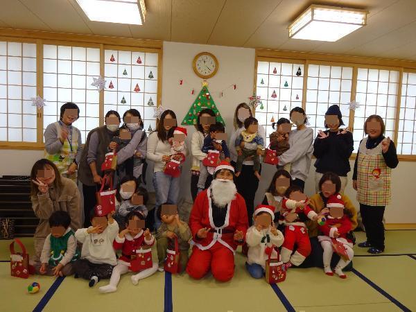 サンタさんと記念撮影